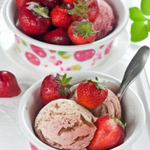 Balsamico-Erdbeere-Eis, Balsamic Strawberry Ice Cream