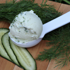 gurken dill eis selbst gemacht, Cucumber Dill Ice Cream