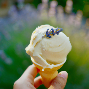 lavender honey ice cream
