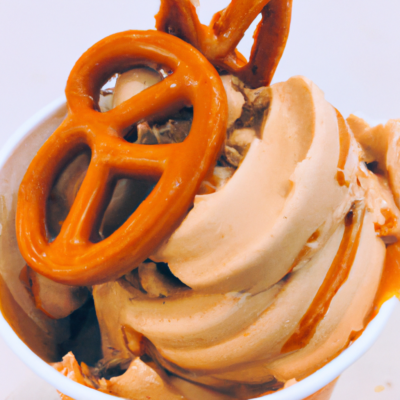 Salted Caramel Pretzel Ice Cream