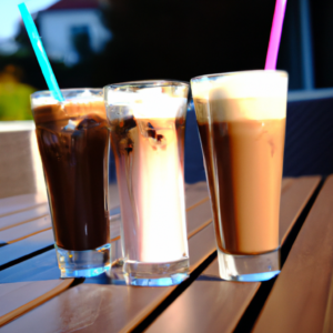 Eiskaffee und Eisschokolade, Iced coffee and iced chocolate