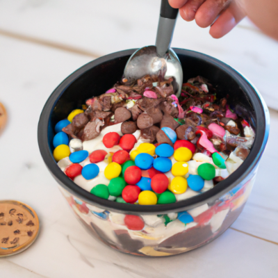 smarties eis selbst machen, make smarties ice cream yourself