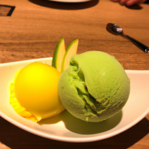 wasabi mango eis, wasabi mango ice cream