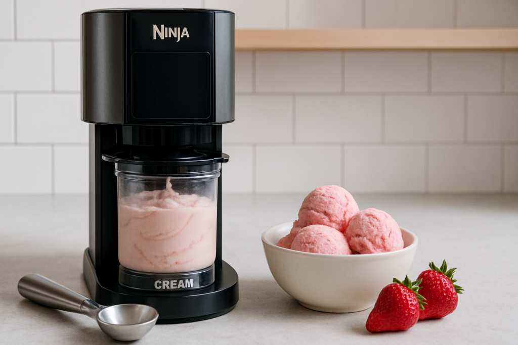 Ninja Creami Eismaschine Rezepte – passende Illustration