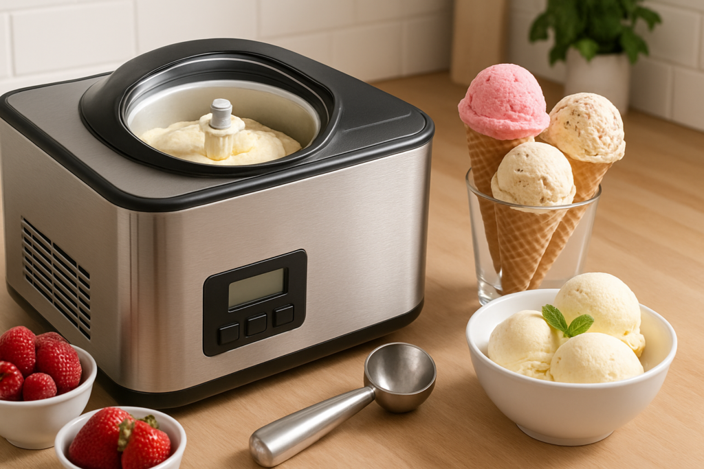 Profi Cook Eismaschine PC-ICM: 10 tolle Rezepte für lecker cremiges Eis – passende Illustration