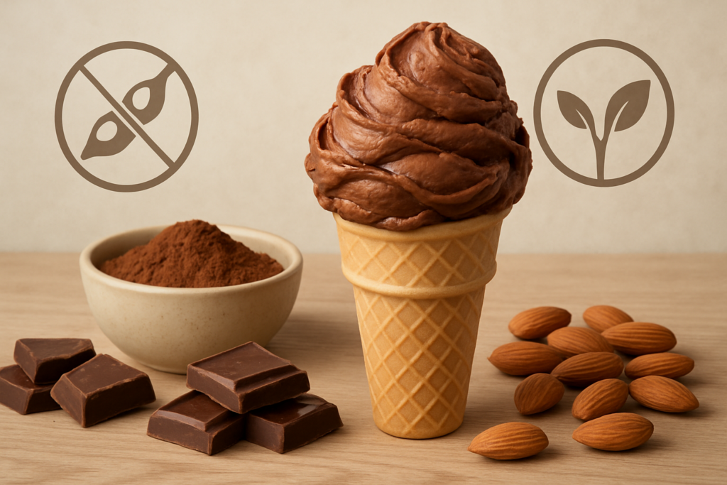 Veganes Schokoladeneis ohne Soja: Alternativen und Rezepte – passende Illustration
