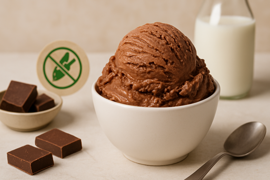 Veganes Schokoladeneis ohne Soja: Alternativen und Rezepte – passende Illustration